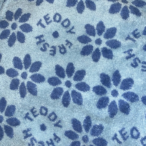 Blue terrycloth teddy fresh shorts - Picture 1 of 3